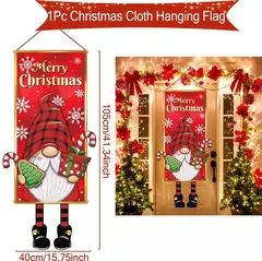 Decoração de Natal Bandeira Bandeira Pendurada Porta, Enfeites, Presentes de Natal, Decoração de Ano Novo, 2025, 2025 - Wolf Magazine