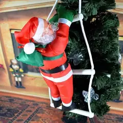 Boneca de Escada Papai Noel, Decoração de Árvore de Natal, Porta Interior, Parede, Pingente, Presentes de Ano Novo