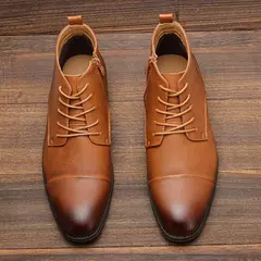 Ankle Boots confortáveis para homens, marca de moda estilo americano, 2024 - Wolf Magazine