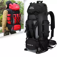 Impermeável Caminhadas e Camping Mochila, Sacos Esportivos ao Ar Livre, Trekking Bag, Mochila de Grande Capacidade, Equipamento de Viagem, 90L na internet