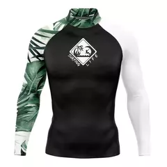 Camisas de surf rashguard roupa de banho dos homens uv proteção solar camisa manga longa surf praia roupas mergulho vestuário ropa surf hombre - Wolf Magazine