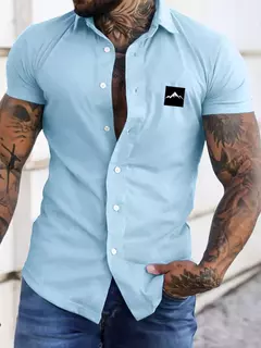 Europa e nos estados unidos verão casual solto cardigan camisa de manga curta masculina tendência camiseta masculina camisa casual - loja online