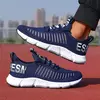 Tênis leves casuais para homens, sapatos esportivos respiráveis, tênis de corrida ao ar livre, tênis de corrida