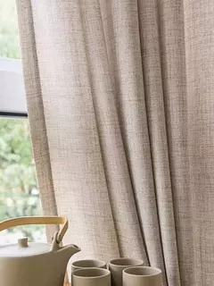 Espessamento algodão e linho Semishading Cortinas, estilo coreano, Fit para Quartos, salas andcurtains e poliéster - comprar online