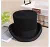 Chapéu Fedora liso unissexo de lã, Chapéu alto de homem, Boné mágico, Cinta cilíndrica, Steampunk, Versátil, Panama, Mágico, Cavalheiro, 2024