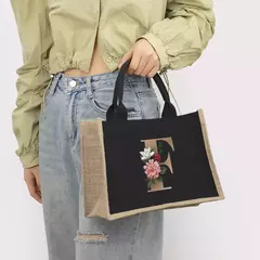 Bolsa de lona preta de linho, Saco Commuter Interior impermeável, Saco de armazenamento de grande capacidade - Wolf Magazine