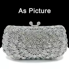 Bolsa De Diamante Para Mulheres, Saco De Noite, Saco De Jantar, Oco De Cristal, Mão De Strass, Festa De Casamento De Luxo, Presente De Natal, Mais Recente - Wolf Magazine