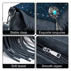 Celela design original bolsa de ombro para as mulheres couro do plutônio luxo embreagem designer bolsas ocidental bolsa franja saco do mensageiro na internet