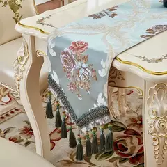 Toalha De Mesa Floral Bordada, Corredor De Mesa De Luxo Europeu, Placemats De Jantar Jacquard, Corredores De Café Em Casa na internet