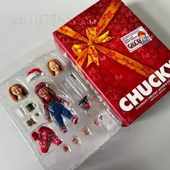 Neca bons caras final chucky boneca chucky natal versão chucky edição pvc figura de ação modelo brinquedo conjunta móvel decoração do quarto na internet