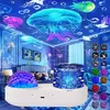 Ocean Jellyfish Lamp Projector para Crianças, Star Galaxy Night Light, Rotação 360 °, Sala, Aniversário, Presentes de Natal para Meninos e Meninas