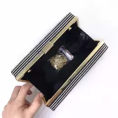 Luxo Rhinestone Crystal Clutch Bag para mulheres, saco de noite, bolsa do casamento, bolsas de ombro, bolsas de dinheiro, fita cassete, moda