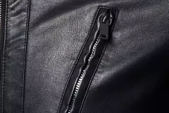 Jaqueta de couro falso para homens, casacos PU masculinos, outwear branco, outono, 2023 - comprar online