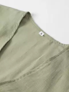 Camisas casuais de linho com renda para mulheres, oco, gola V, blusas de manga comprida, tops para senhora, streetwear, novo, primavera, 2022 - comprar online