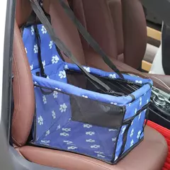 Imagem do Bolsa de assento para transportar carros de cachorro, cesta à prova d'água, rede dobrável, bolsa para transportar animais de estimação, para cães pequenos, gatos, malha de segurança para viagem