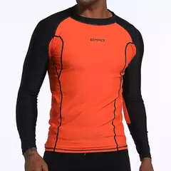 Manga comprida masculina Rash Guard Swimwear, camiseta de Surf seca rápida, camisa apertada de mergulho, roupas de ginástica, proteção UV50 +, azul, nadar, 2023 na internet