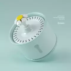 Distribuidor de água potável para animais de estimação, 2,4l, filtros de carvão ativado, led, recipiente alimentador automático, interface usb