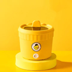 Mini máquina de cozinhar elétrica panela quente antiaderente cozinhar 1-2 pessoas única panela doméstica multifuncional fogão elétrico para casa