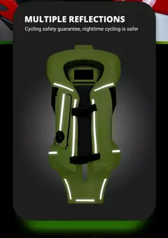 Colete airbag para motocicleta, jaqueta salva-vidas masculina para motocicleta, bolsa de ar reflexiva para motocross, colete protetor para moto