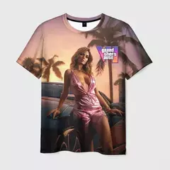 Camisola de manga curta com estampa Grand Theft Auto VI masculina e feminina, estilo casual, moda verão, Gta 6 quente, 3D, novo, 2022