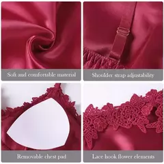 Conjunto de pijama feminino, roupão de seda, roupa de dormir, cami com decote em v, pijamas, pijamas, camisola primavera, 5 peças