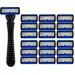 Lâmina de barbear manual para homens e mulheres, lâmina de 6 camadas, lâminas para barbear, depilação, barbeador, lâmina de segurança, lâminas - comprar online