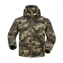 Jaquetas de caminhada de lã camuflada para homens, blusão masculino, roupas táticas, outono, 2024 - loja online