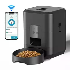 Alimentador inteligente para animais de estimação, alimentador automático para gatos, máquina de comida lenta para cães com temporizador quantitativo automático, dispensador de comida para gatos, tigela para cães e gatos - Wolf Magazine