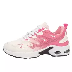 Sapatilhas de corrida respirável de cano baixo, sapatos vulcanizados leves, bloqueadores de cores, casuais, elegantes, com alça cruzada, novos