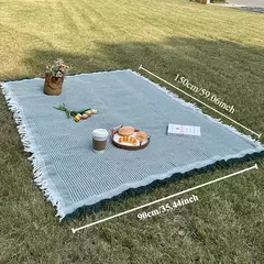 Esteira portátil à prova de umidade para acampamento ao ar livre, cobertor de praia, piquenique perfeito, 90-150cm, 1pc na internet