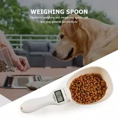 Imagem do Balança de alimentos para animais de estimação, colher medidora lcd eletrônica de precisão, ferramenta de pesagem para alimentação de cães e gatos, colher digital, display de cozinha
