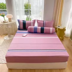 Lençol equipado 100% poliéster com elástico para colchão, lençol com quatro cantos, sem fronhas, novo produto, 1 conjunto na internet