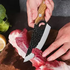 Handmade Forjado Viking Chef Faca com Tampa, Carne Cutelo, Faca De Pesca, Aço Inoxidável, Cozinha Butcher Desossa Faca, 5.5";;VERDADEIRO;;"brown black - loja online