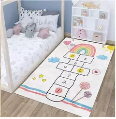 Imagem do Tapete antiderrapante para jogos de desenhos animados para crianças, decoração de lar, baby crawling, meninos e meninas, cinza claro, jogo, enfeites infantis
