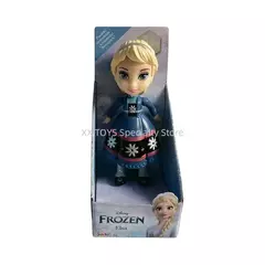 Imagem do Original disney congelado princesa elsa anna olaf mini estatuetas bonecas poseable bonito anime figura de ação boneca colecionável presente da menina