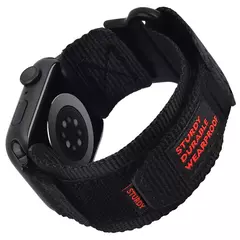 Imagem do Banda de tecido de nylon para Apple Watch, compatível com as séries 9, 8, 7, 6, 5, 4, SE, Ultra2, 3, projetada para caber, 49mm, 42mm, 44 milímetros, 45 milímetros, 38 milímetros, 40 milímetros, 41 milímetros
