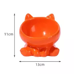 Tigela para gatos, acessórios para animais de estimação, cerâmica, diagonal, pés altos, proteção fofa, coluna cervical, tigela para cachorro, bebida, água, suprimentos para animais de estimação