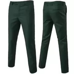 Imagem do Calça masculina monocromática de terno de negócios, calça casual masculina, boutique, fina, alta qualidade, nova moda, 2023