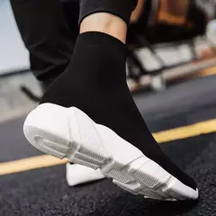 MWY Confortável High Top Sneakers, Meias masculinas tênis de corrida, Kids Wal