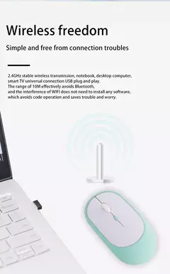 Xiaomi-Mouse sem fio compatível com Bluetooth, Ratos silenciosos 2.4G, DPI ajustável, Design ergonômico, USB recarregável, jogos, escritório - comprar online