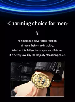 LIGE-Relógio de pulso quartzo militar masculino, relógio cronógrafo esportivo, relógio impermeável, moda de luxo, presente original, novo - comprar online
