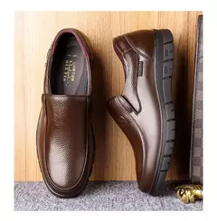 Sapatos casuais de couro genuíno para homens plataforma plana sapatos de caminhada ao ar livre mocassins tênis respiráveis sapatos feitos à mão - Wolf Magazine