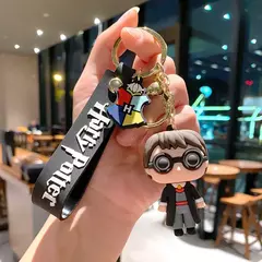 3d harri potter pvc chaveiro brinquedo dobby hermione granger malfoy ron weasley snape figura de ação brinquedos festa cosplay pvc chaveiro