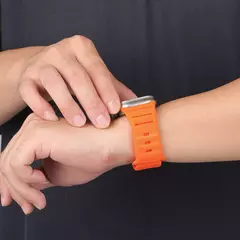 Pulseira de Silicone Esportiva para Apple Watch Band, Ultra, 49mm, 45mm, 44mm, 42mm, Pulseira de Relógio, iWatch Series 9, 8, 7, 6, SE, 5, 4 - Wolf Magazine