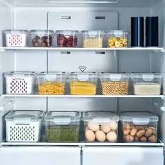 Caixa De Armazenamento De Geladeira, Organizador De Geladeira, Legumes Frescos, Caixas De Frutas, Cesta De Drenagem, Despensa, Organizador De Cozinha - comprar online