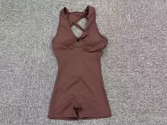 Macacão esportivo feminino, macacão fitness, conjunto esportivo push up, roupas esportivas, roupas de ioga, roupas de treino, vermelho, cinza, branco, 2024 - loja online