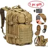 Mochila de Nylon impermeável, 30L, 50L, 1000D, mochilas ao ar livre, esportes táticos, camping, caminhadas, trekking, pesca, saco de caça