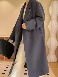 Casaco de Cashmere Camel Classic, casaco de lã de comprimento médio, novo, 101801, outono e inverno