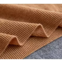 Pulôver de malha de lã de gola meia alta masculino, suéter quente de cor sólida, blusa casual de negócios 100% lã, outono inverno - Wolf Magazine