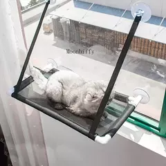 Imagem do Rede para gatos, rede de verão para animais de estimação, janela, cama para casa, sala de estar, ventosa, suspensão de parede, malha respirável para animais de estimação